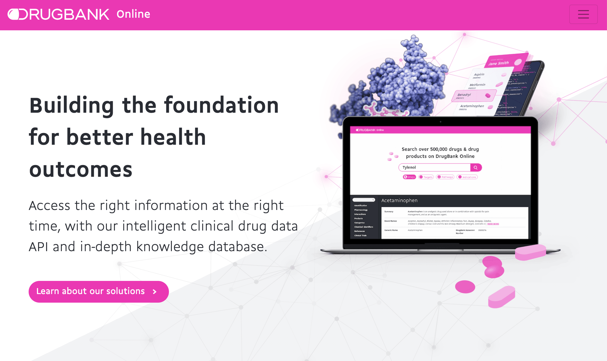 DrugBank site image