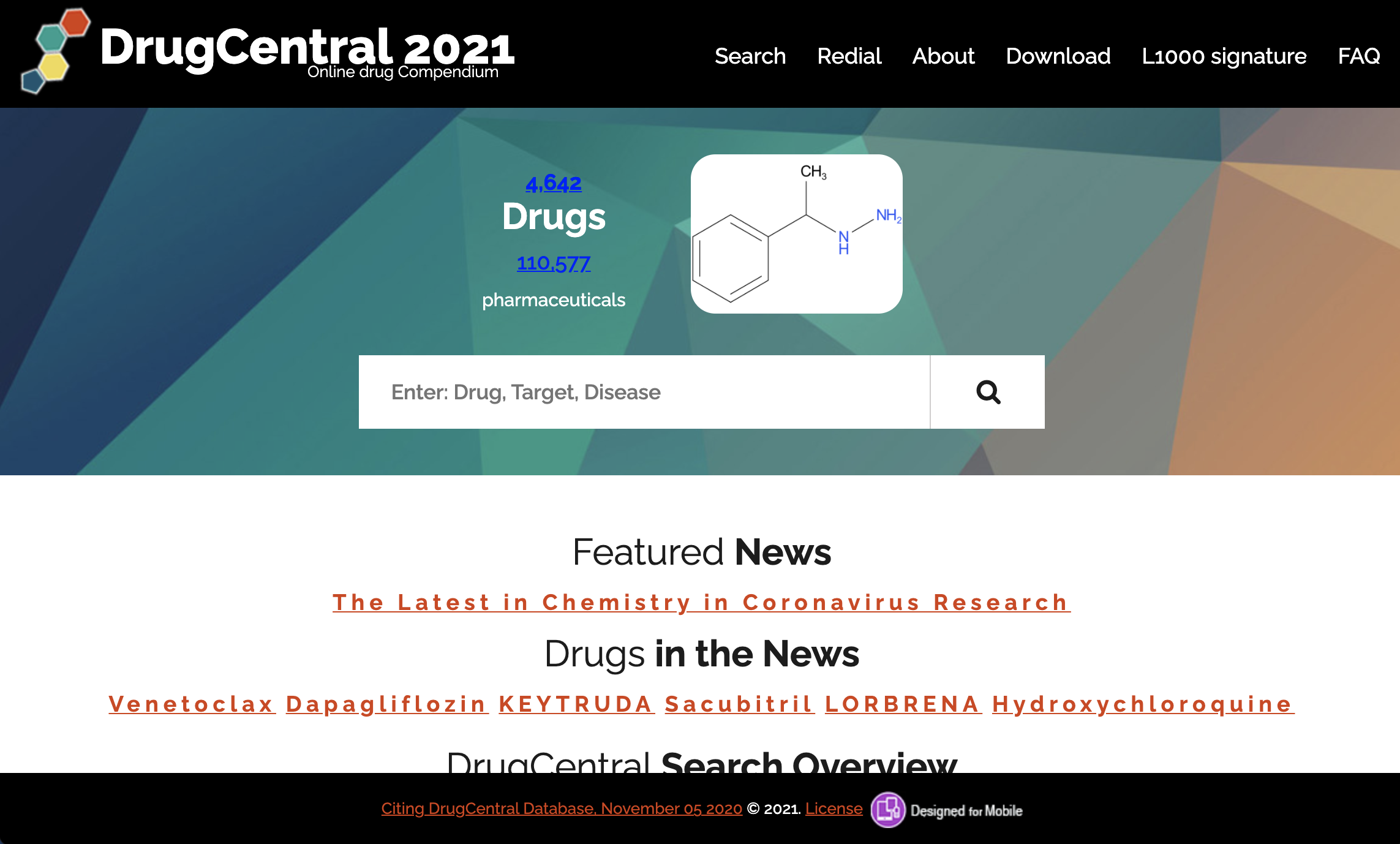 Drug Central site image