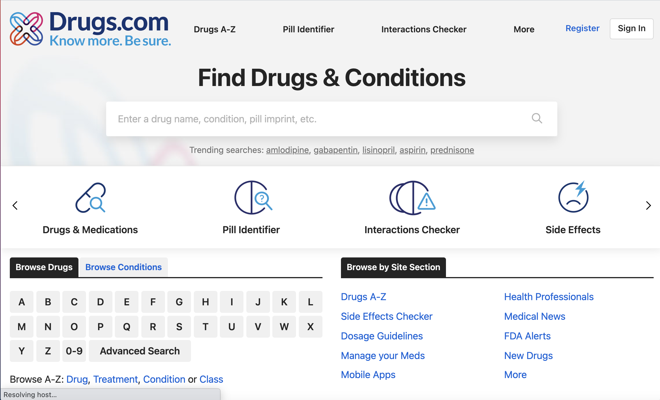 Drugs.com site image