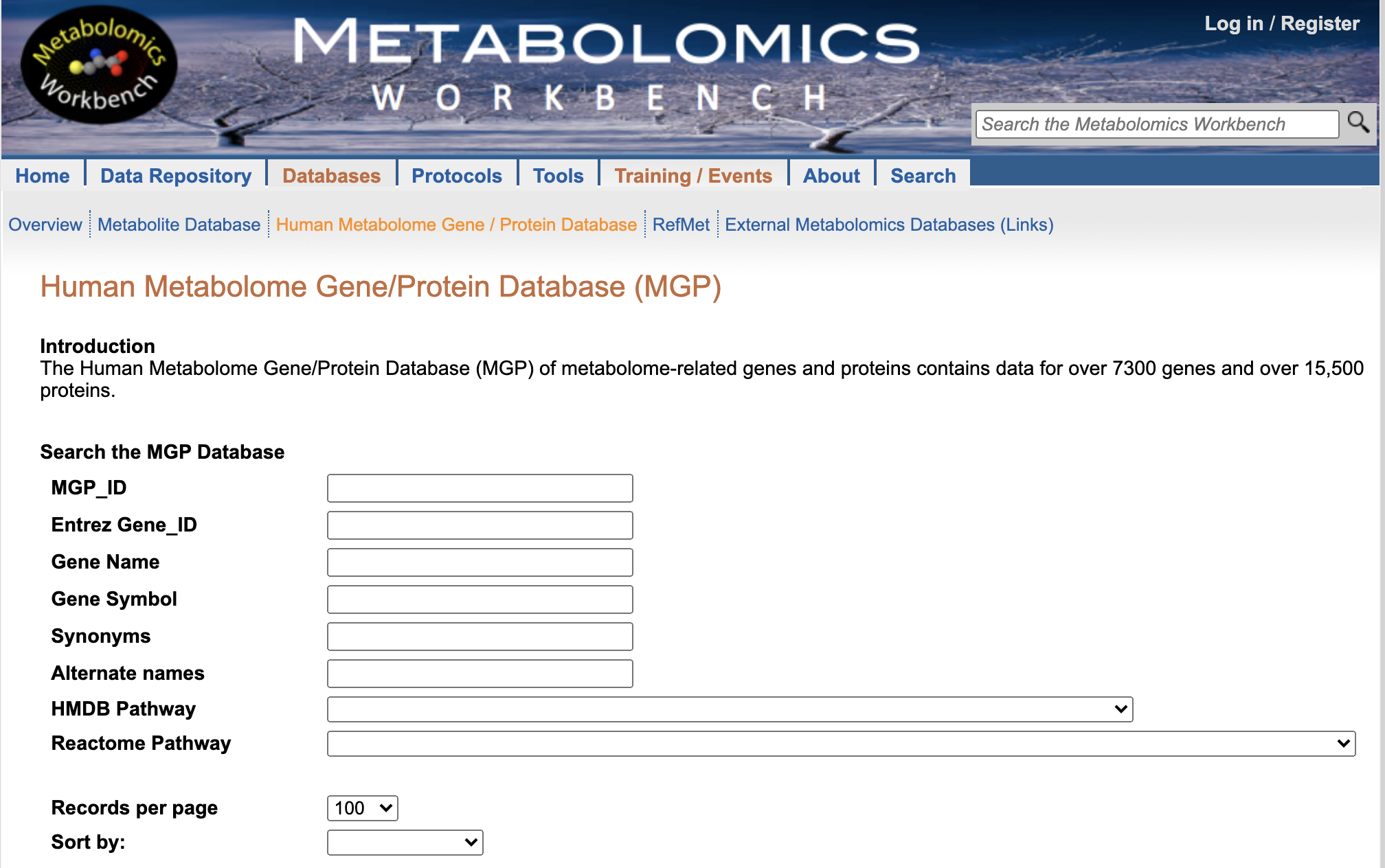 Metabolomics site image