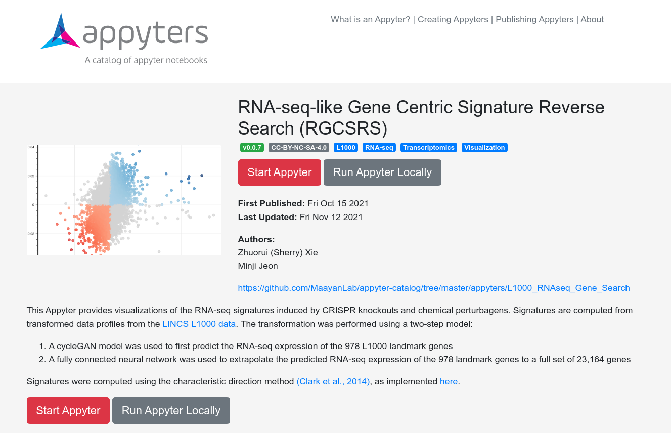 RGCSRS Appyter site image