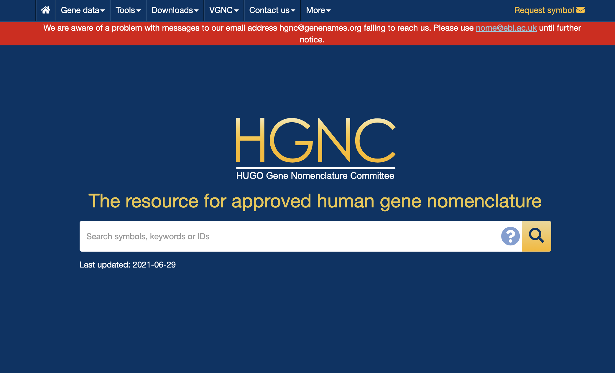 HGNC site image